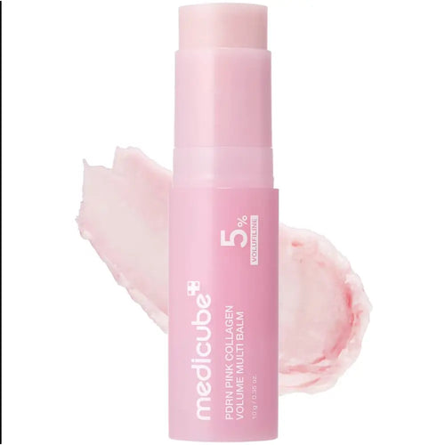 PDRN Pink Collagen Volume Multi Balm | All-in-One Volufiline, PDRN, NAD Stick for Youthful-Looking Skin, Helps Reduce the Appearance of Fine Lines, Firming Care | For Under-Eyes, Neck, Forehead, Smile Lines & Lip Care | Korean Skincare