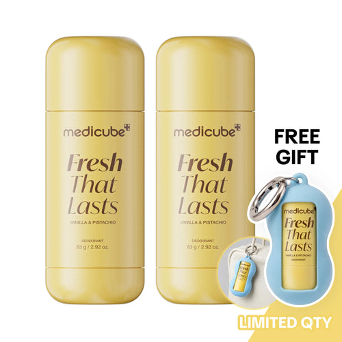 [NEW] [medicube] Deodorant Vanilla & Pistachio Fresh That Lasts | 24 Hour Odor Control, No Aluminum, Baking Soda, Parabens, Phthalates, Ethanol | Brightening & Smoothing for Dark Underarms with Kojic Acid & Turmeric | Korean Skincare, K-Beauty - Specification: 2EA