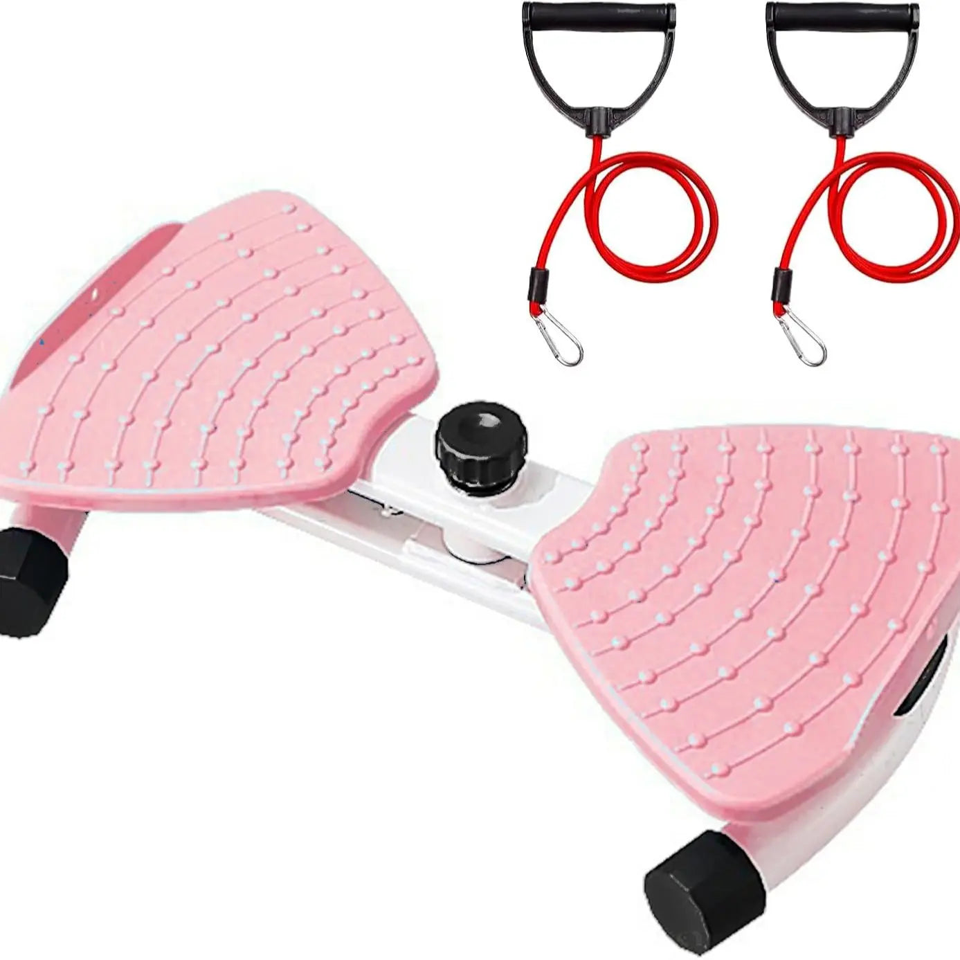 2-in-1 Waist Twister & Leg Step Trainer with Resistance Bands.Compact Portable Home , Tone Legs Glutes & Core, Low-Impact for Full Body Workout