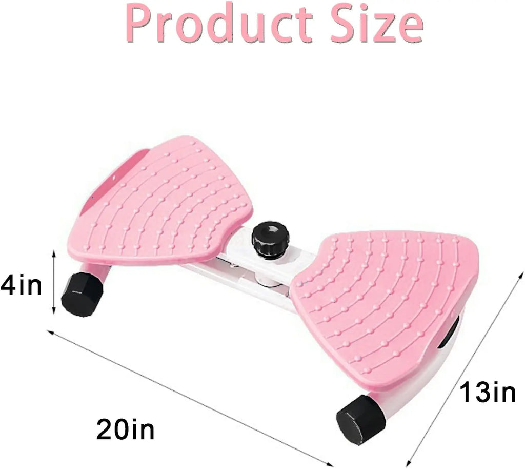 2-in-1 Waist Twister & Leg Step Trainer with Resistance Bands.Compact Portable Home , Tone Legs Glutes & Core, Low-Impact for Full Body Workout